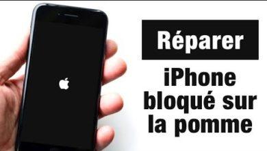 iPhone bloqué sur pomme