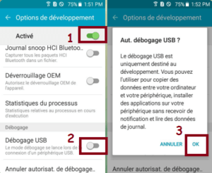 Comment activer le Debogage USB sur Samsung Galaxy s8 ?