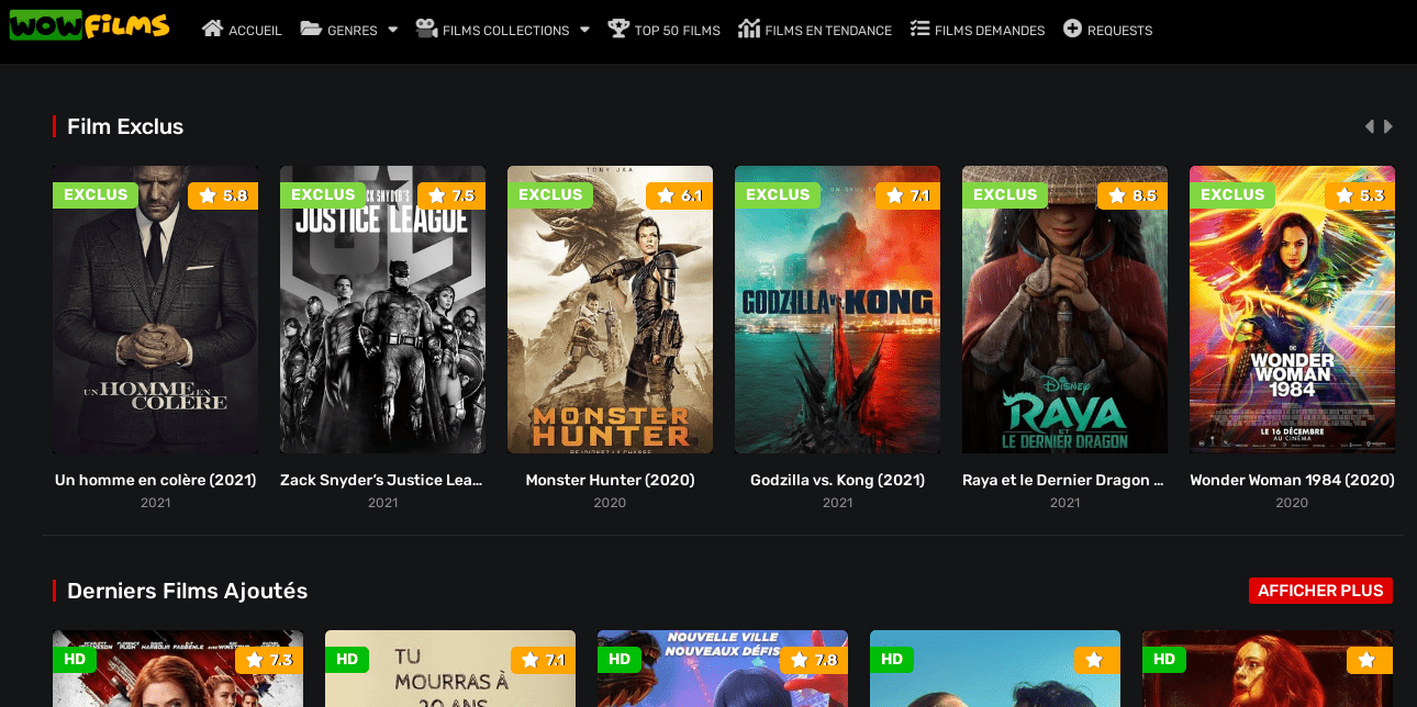 wow films gratuit en streaming vf