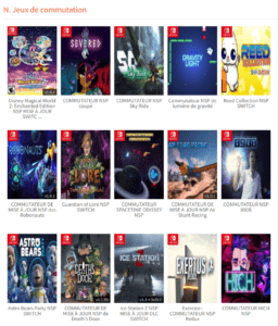 Jeux Nintendo Switch sur NESGM