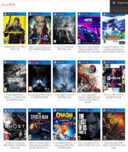 Jeux PS4 NESGM