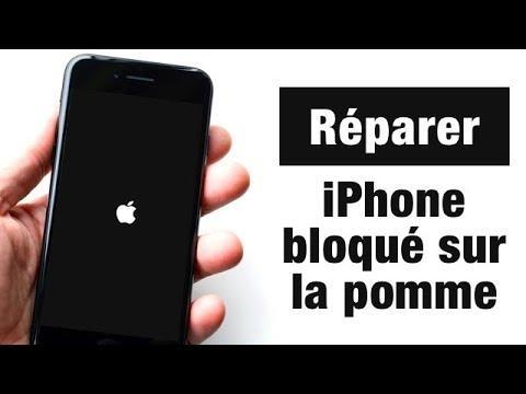 iPhone bloqué sur pomme