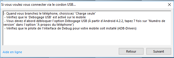 Transférer des SMS d'androïde vers un pc