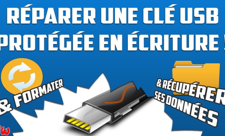 Comment déverrouiller une clé USB protégées en écriture ?