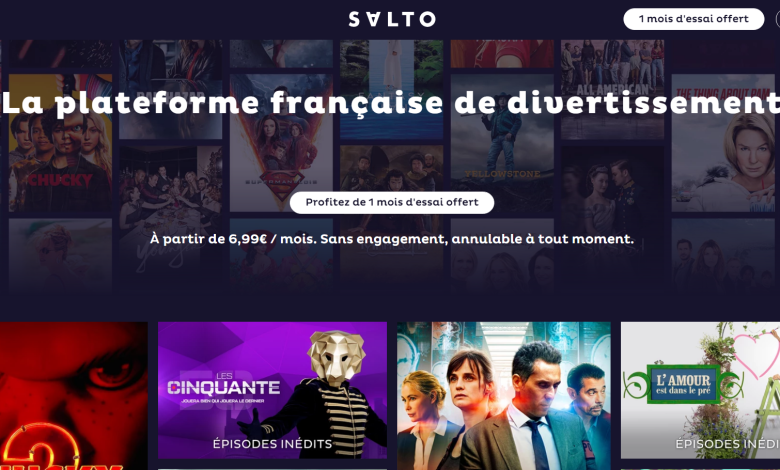 salto france meilleur Plateforme de streaming française