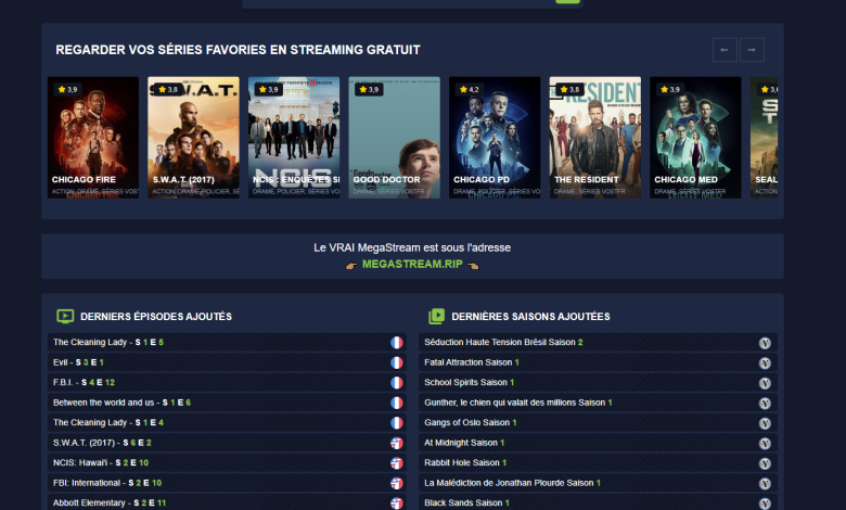 MegaStream - Regarder films et séries en streaming